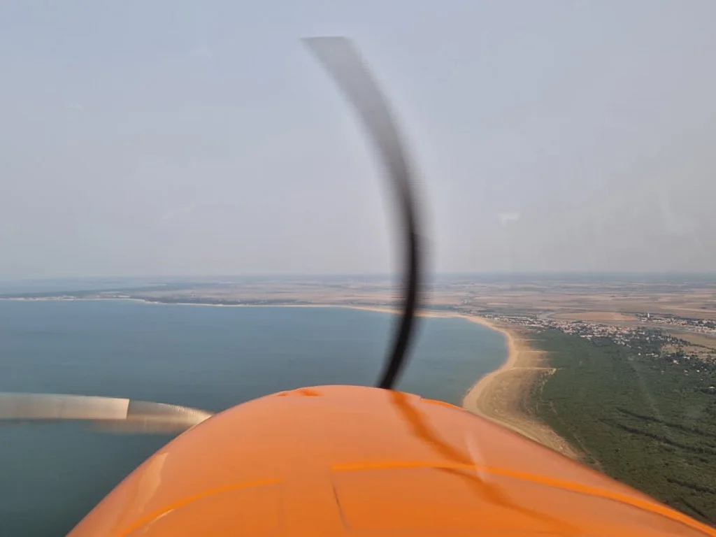 survol plage de la tranche sur mer